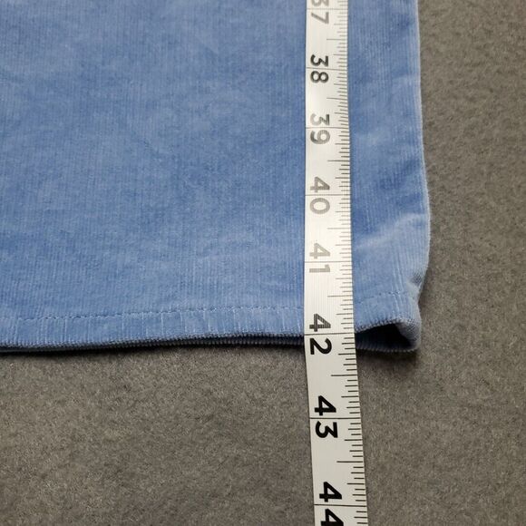 Talbots Pants Womens 14 Blue Corduroy Trousers Fall Teacher Career Work Party - Picture 4 of 15